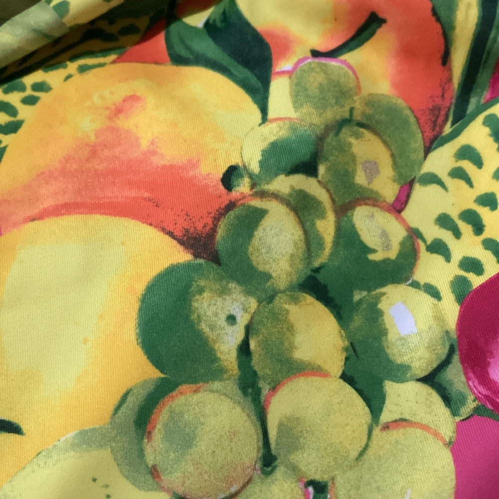 Janie and Jack Fruit Print One Piece Swimsuit with Ruffle - Picture 8 of 9